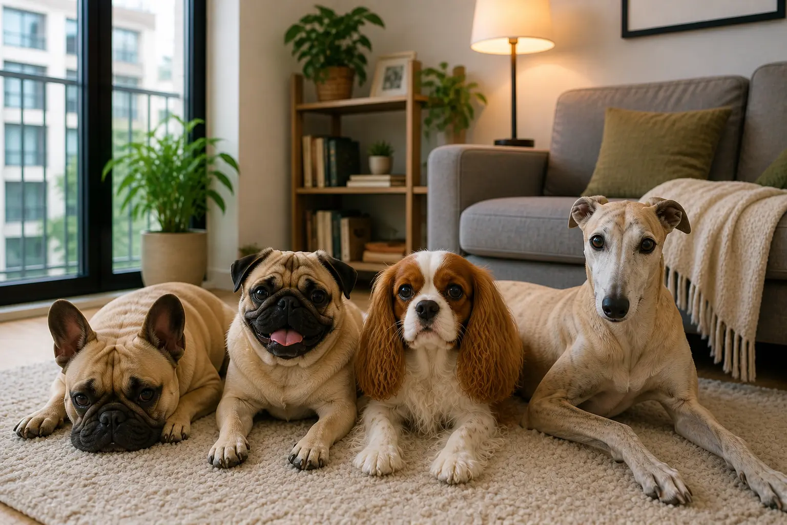 Low-Energy Dog Breeds Ideal for Small Spaces