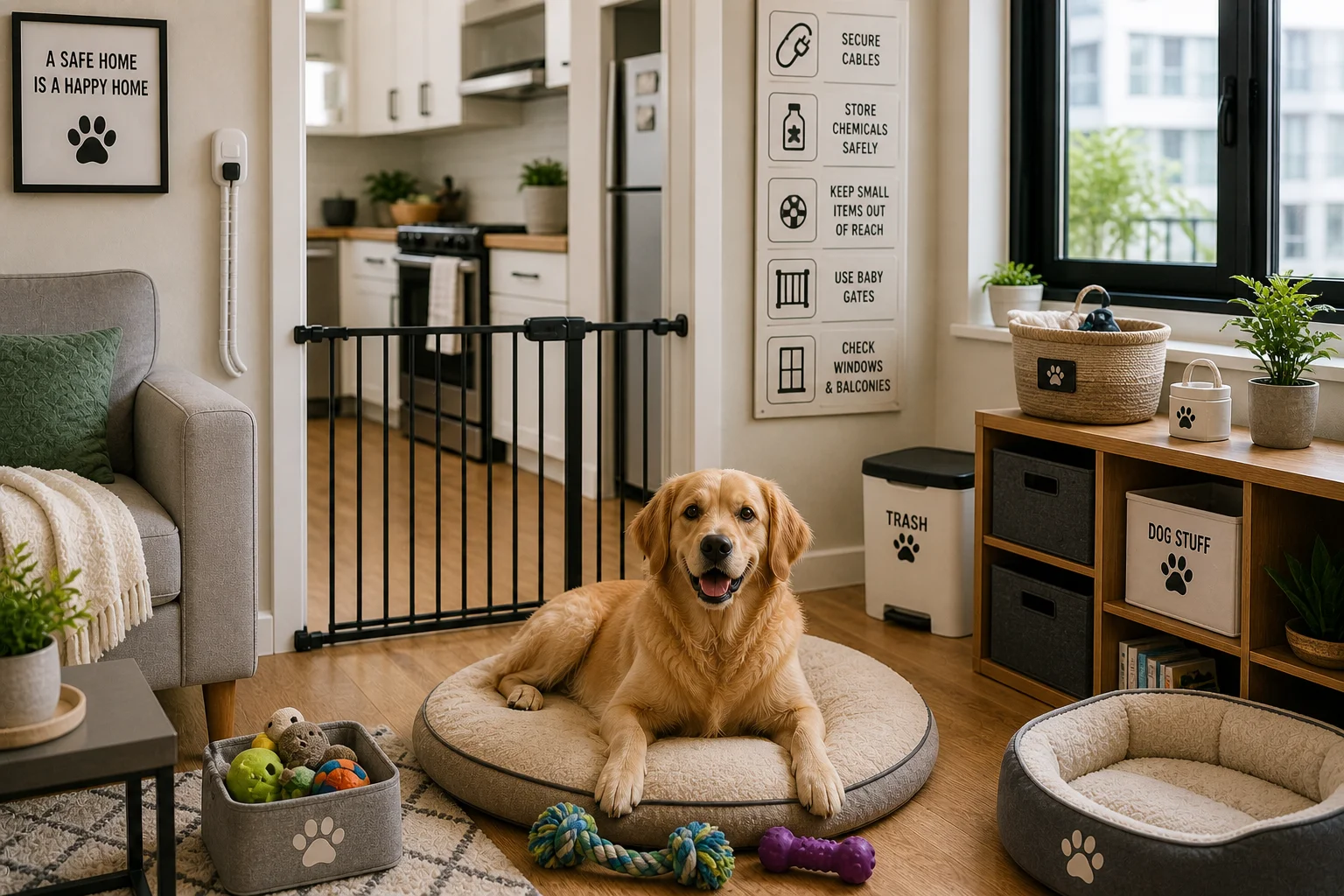 How to Dog-Proof a Small Apartment